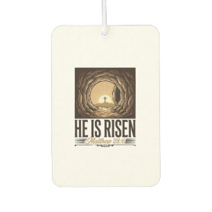 Ambientador Él ha resucitado Tumba de Pascua Cruz Camiseta cri