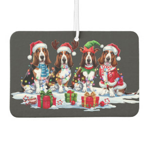 Ambientador El hebilla de Basset Santa hat antlers luz elefant