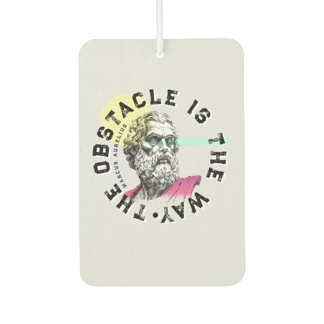 Ambientador El Obstáculo Es El Camino - Cita De Marcus Aureliu (Anverso)