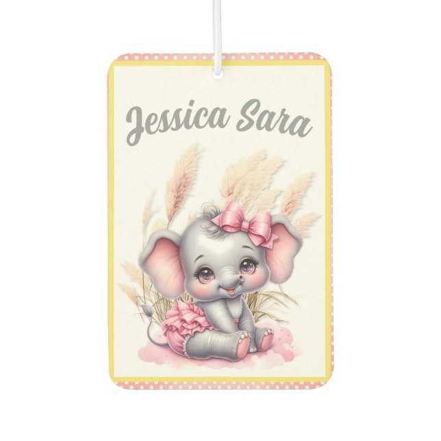 Ambientador Elefante rosa dulce - Sonrisas de maní (Anverso)