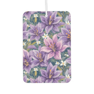 Ambientador Elegant Purple Lily Floral Oil Painting