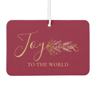 Ambientador Elegante alegría roja para los Navidades personali