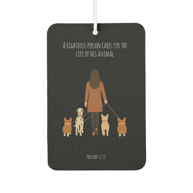 Ambientador Elegante Caminante Minimalista de Perros (Anverso)