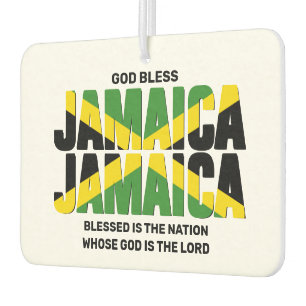 Ambientador Elegante DIOS BENDIGO JAMAICA JAMAICA Bandera