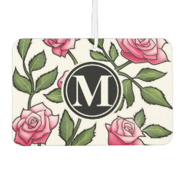 Ambientador Elegante floral y monograma