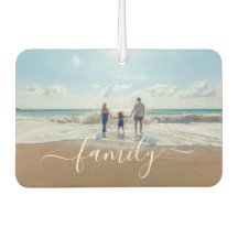 Elegante foto de la familia de guiones manuscritos