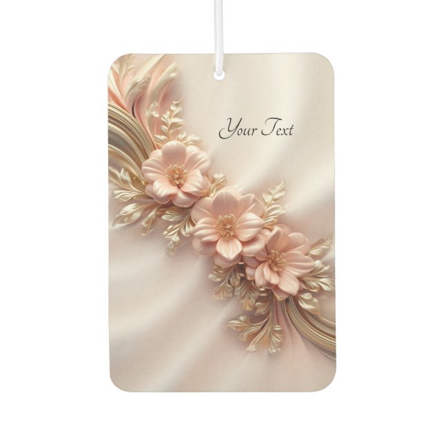 Ambientador Elegante Naranja Peach Floral Air Freshener (Anverso)