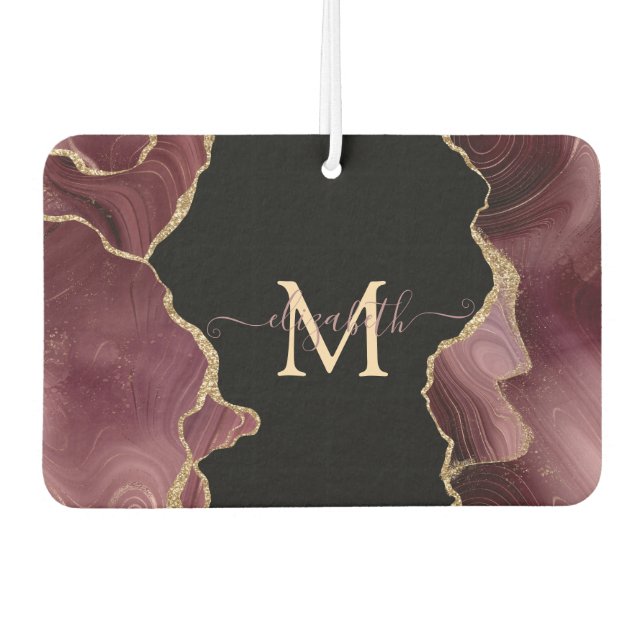 Ambientador Elegante y elegante Purpurina de oro Agate de Borg (Anverso)