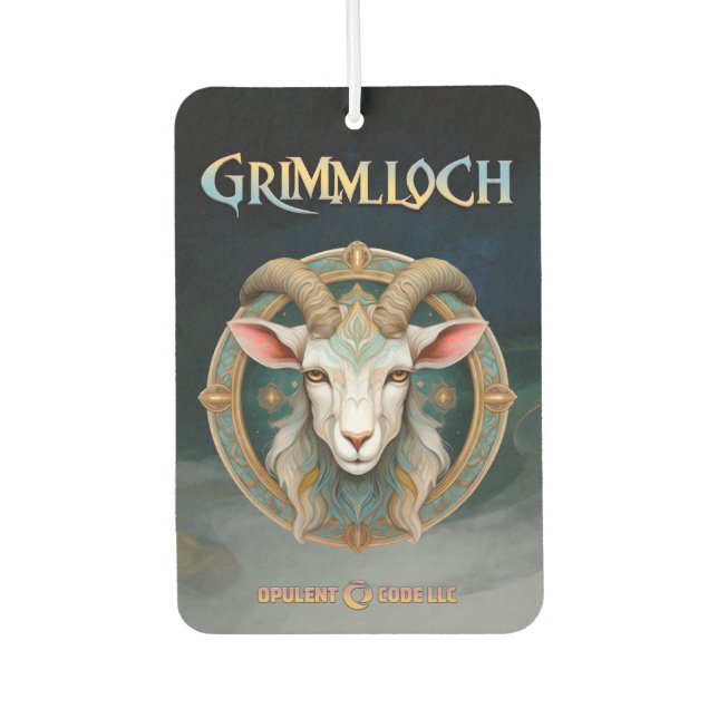 Ambientador Emblema de Cabra de Fantasía RPG Grimmloch (Anverso)