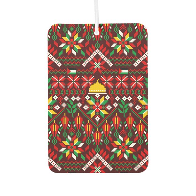 Ambientador Embrodería tradicional de Palestina Tatreez (Anverso)