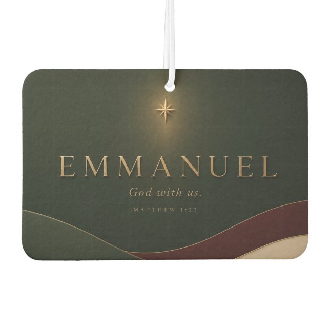Ambientador EMMANUEL | Mateo 1:23 Cristiano (Anverso)