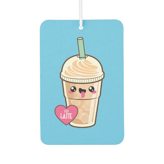 Ambientador Emoji Iced Latte (Anverso)
