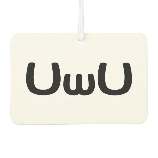 Ambientador Emoticon de Anime Face Feliz (Anverso)