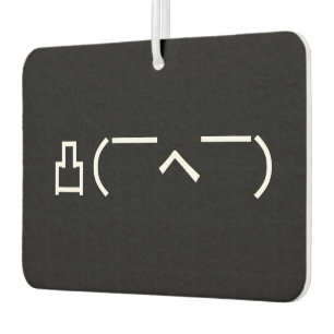 Ambientador Emoticon japonés Kaomoji enojado del dedo medio de