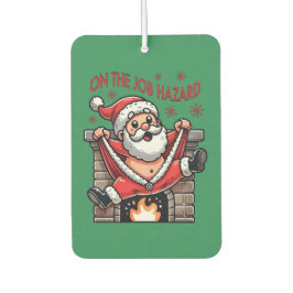 Ambientador En el trabajo, el Papá Noel se incendia