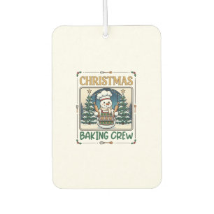 Ambientador Equipo de Repostería Navideña Muñeco de Nieve Chef