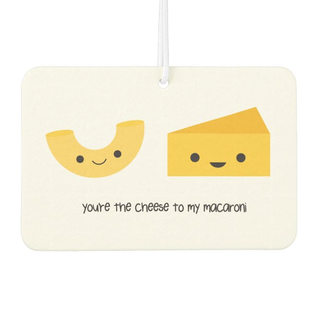 Ambientador Eres el queso a mi macarrón Air Freshener (Anverso)
