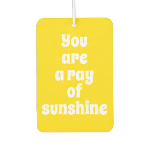Ambientador Eres un rayo de sol, alegre amarillo