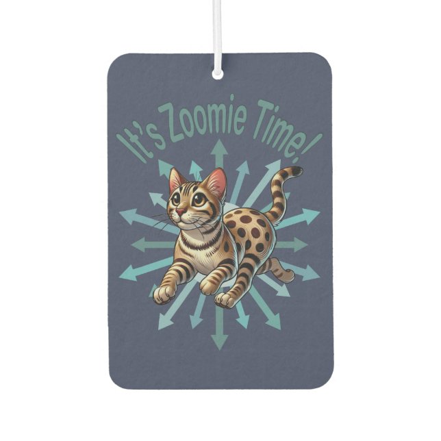 Ambientador Es el gato de Zoomie Time Bengal (Anverso)