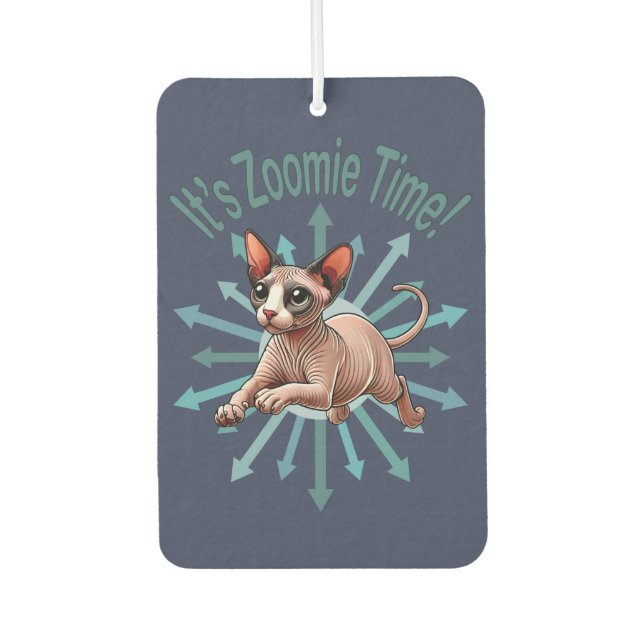 Ambientador Es Hora de Zoomie Gato Sphynx (Anverso)