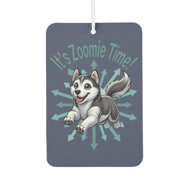 Ambientador Es Hora Zoomie Husky (Anverso)