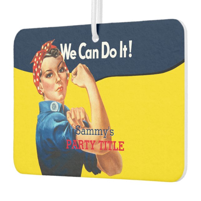 Ambientador Es tu Personalizado Rosie Fiesta la que personaliz (Izquierda)