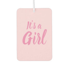 Ambientador Es un Chica, una ducha de bebé rosa claro, revelac