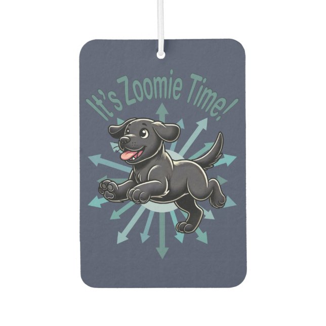 Ambientador Es Zoomie Time Black Lab (Anverso)