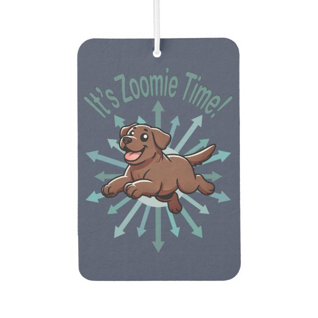 Ambientador Es Zoomie Time Chocolate Lab (Anverso)
