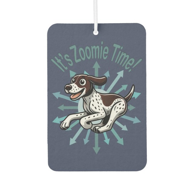 Ambientador Es Zoomie Time German Shorthtransmitió Pointer (Anverso)