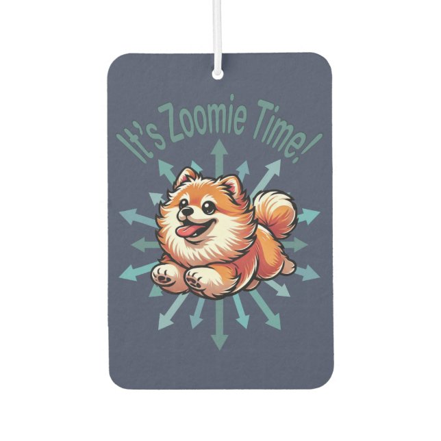 Ambientador Es Zoomie Time Pomeranian (Anverso)