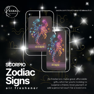 Ambientador Escorpio Zodiac Rótulos Freshener de aire celeste