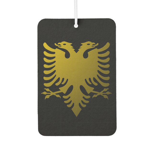 Ambientador Escudo de armas albanés de oro (Anverso)