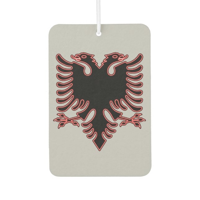 Ambientador Escudo de armas de albaneses rojos y negros (Anverso)