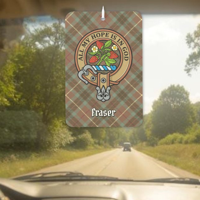 Ambientador Escudo de Clan Fraser sobre la caza del tartán (Subido por el creador)
