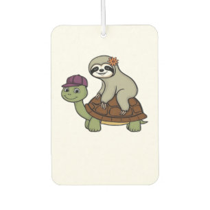 Ambientador Eslogan montando una tortuga clásica camiseta