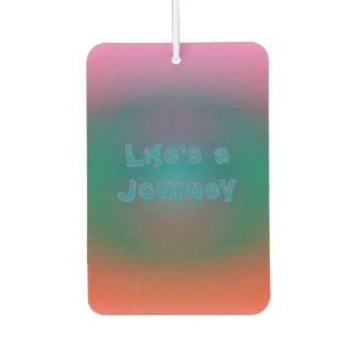 Ambientador espejismo de color "La vida es un viaje"