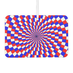 Ambientador Espiral azul blanco rojo de Kenneth Yoncich