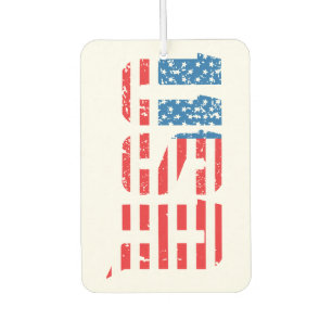 Ambientador Estados Unidos patriótico en rojo, blanco y azul