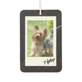 Ambientador Estética personalizable de foto de mascota en blan