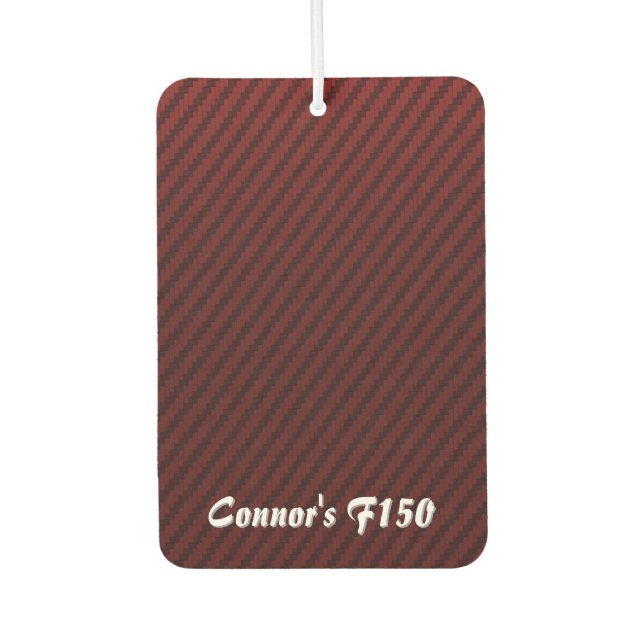 Ambientador Estilo de fibra de carbono roja (Anverso)