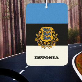 Ambientador Estonio Car Air Freshener, bandera de Estonia