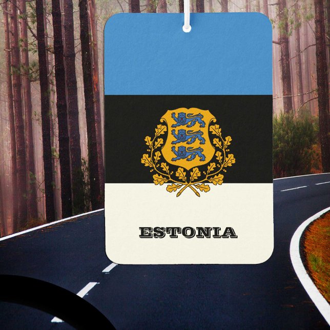 Ambientador Estonio Car Air Freshener, bandera de Estonia (Subido por el creador)