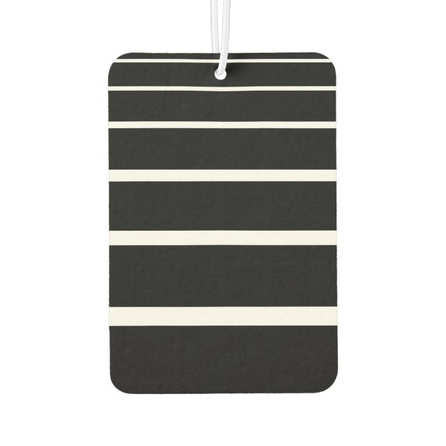 Ambientador Estuche para iPhone de franjas blancas y negras (Reverso)