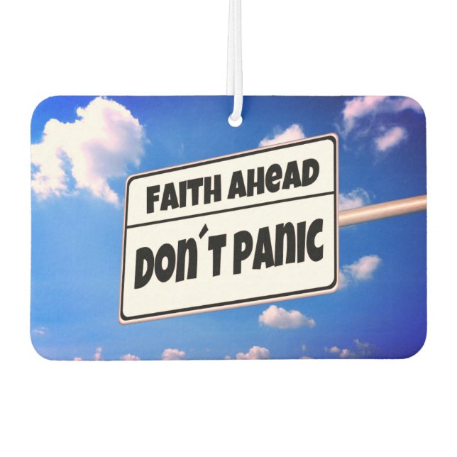 Ambientador 'Faith Ahead' Car Air Freshener (Anverso)