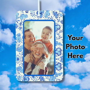 Ambientador Familia Azul Ambos Lados Mismo Personalizado Auto 