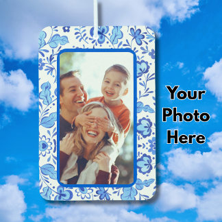 Ambientador Familia Azul Ambos Lados Mismo Personalizado Auto 