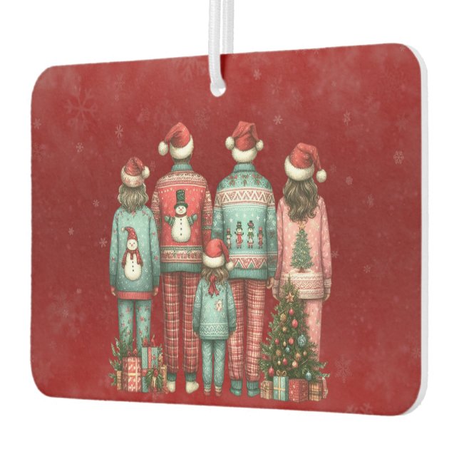 Ambientador Familia de cuatro en Navidades PJ (Izquierda)