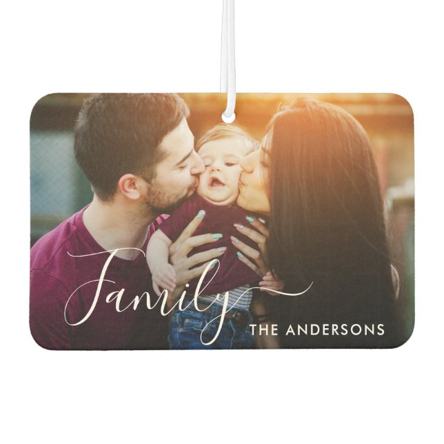 Ambientador FAMILIA personalizado con letras a mano foto (Anverso)