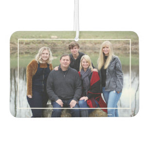 Ambientador Familia personalizado Foto Nombre Monograma de Mad